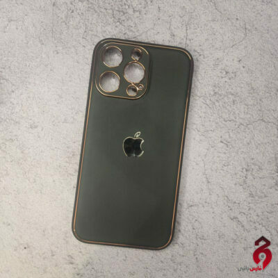 قاب چرمی My Case محافظ لنزدار اپل iPhone 13 Pro مشکی