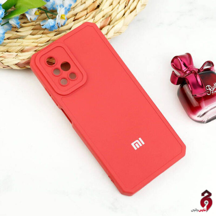 قاب سیلیکونی ژله ای Cam Sheild محافظ لنزدار شیائومی Redmi 10 گوجه ای