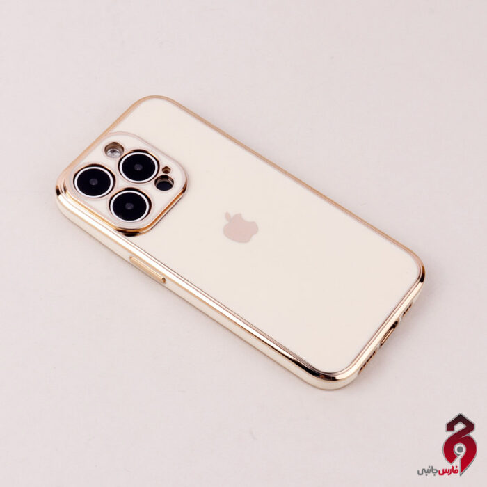 قاب براق My Case High Copy محافظ لنزدار آیفون iPhone 14 Pro شیری