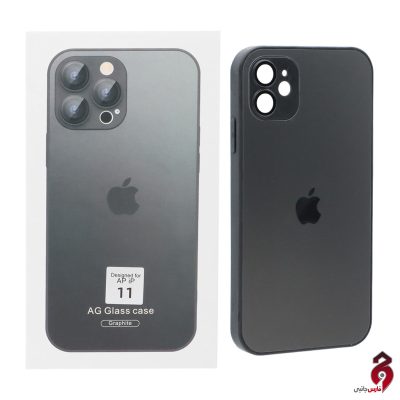 قاب اورجینال محافظ لنز گلس دار AG Glass مدل آیفون iPhone 11 خاکستری