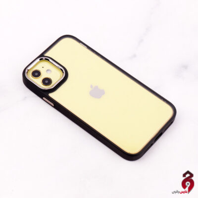 قاب PC شفاف متال ایرون اپل iPhone 11 مشکی