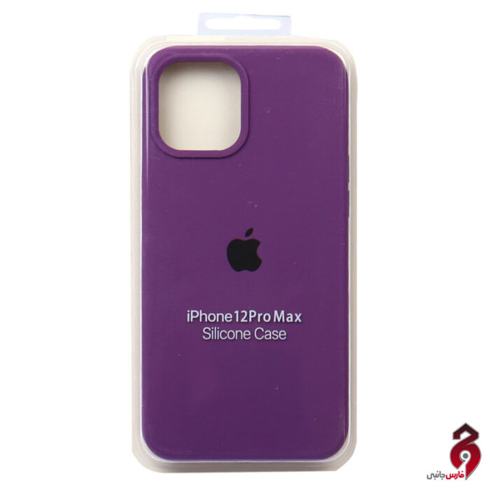 قاب سیلیکونی زیربسته آیفون iPhone 12 Pro Max بادمجانی