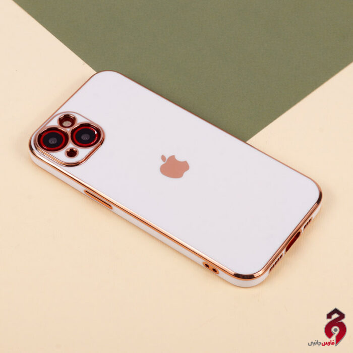 قاب براق My Case High Copy محافظ لنزدار آیفون iPhone 13 سفید