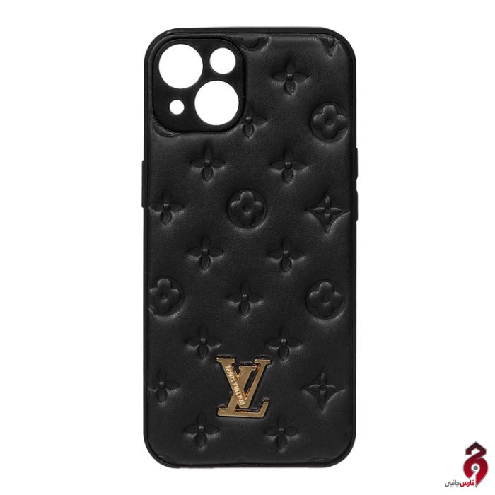 قاب پافر طرح چرم LV اپل iPhone 13/14 مشکی