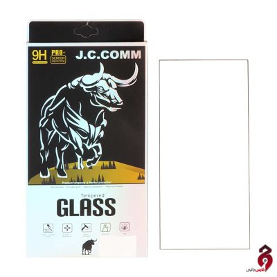 محافظ صفحه نمایش شیشه ای خم فول چسب نازک Full Cover J.C.COMM درجه یک
