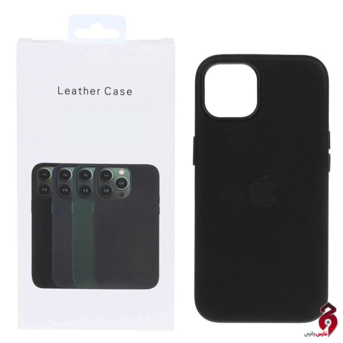 قاب اورجینال Leather Case MagSafe آیفون iPhone 13/14 مشکی