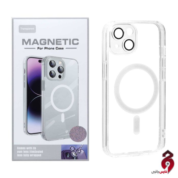 قاب اورجینال شفاف Magnetic آیفون iPhone 13/14 شفاف