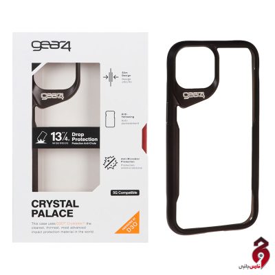 قاب اورجینال Crystal Palace Gear4 آیفون iPhone 13/14 مشکی