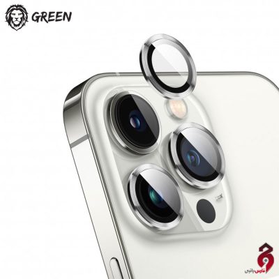 گلس لنز HD+ گرین لاین Green Lion آیفون iPhone 13 Pro/13 Pro Max نقره