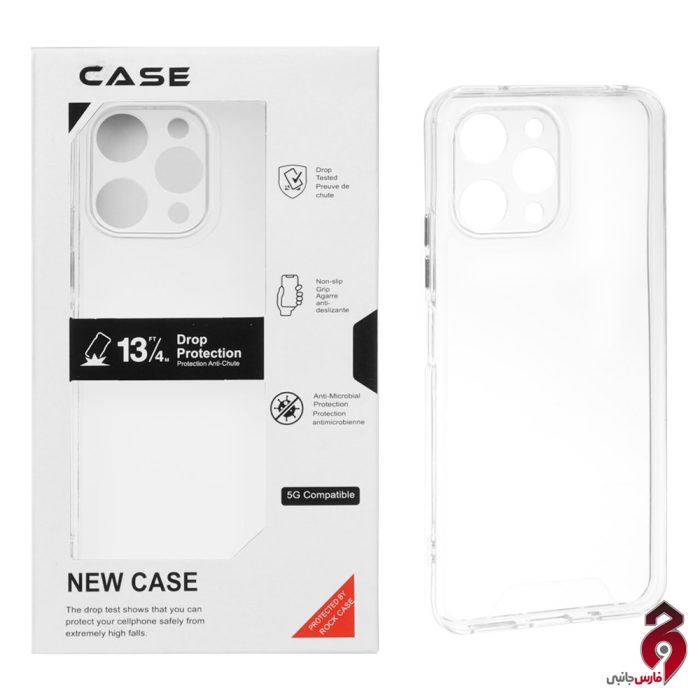 قاب پشت سخت New Case شفاف شیائومی Redmi 12/Poco M6 Pro 5G