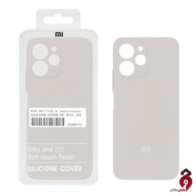 قاب سیلیکونی پاک کنی اورجینال درجه یک شیائومی Redmi 12 خاکی